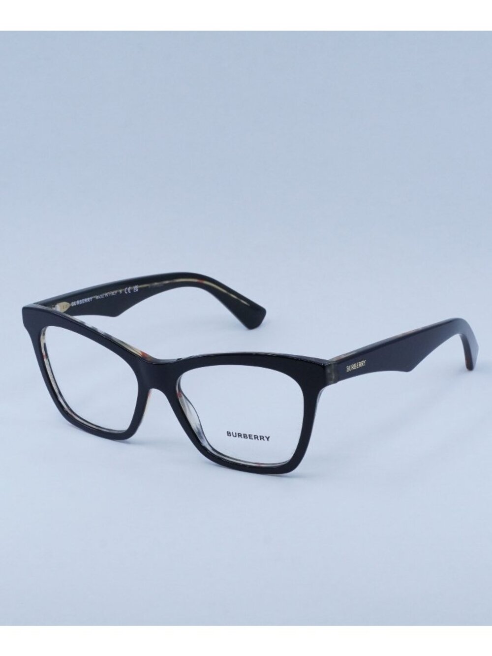 Burberry BE2416 4121 Eyeglasses Black 54mm Cat Eye Frame